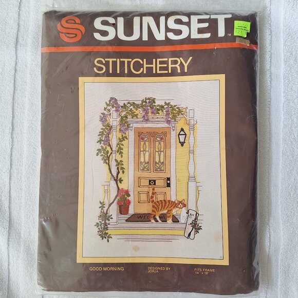 NEW VINTAGE SUNSET STITCHERY KIT Good Morning - Picture 1 of 8